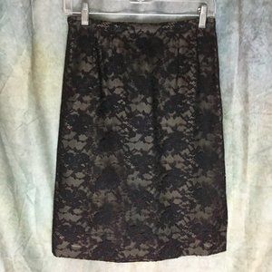 Vintage lace/satin skirt